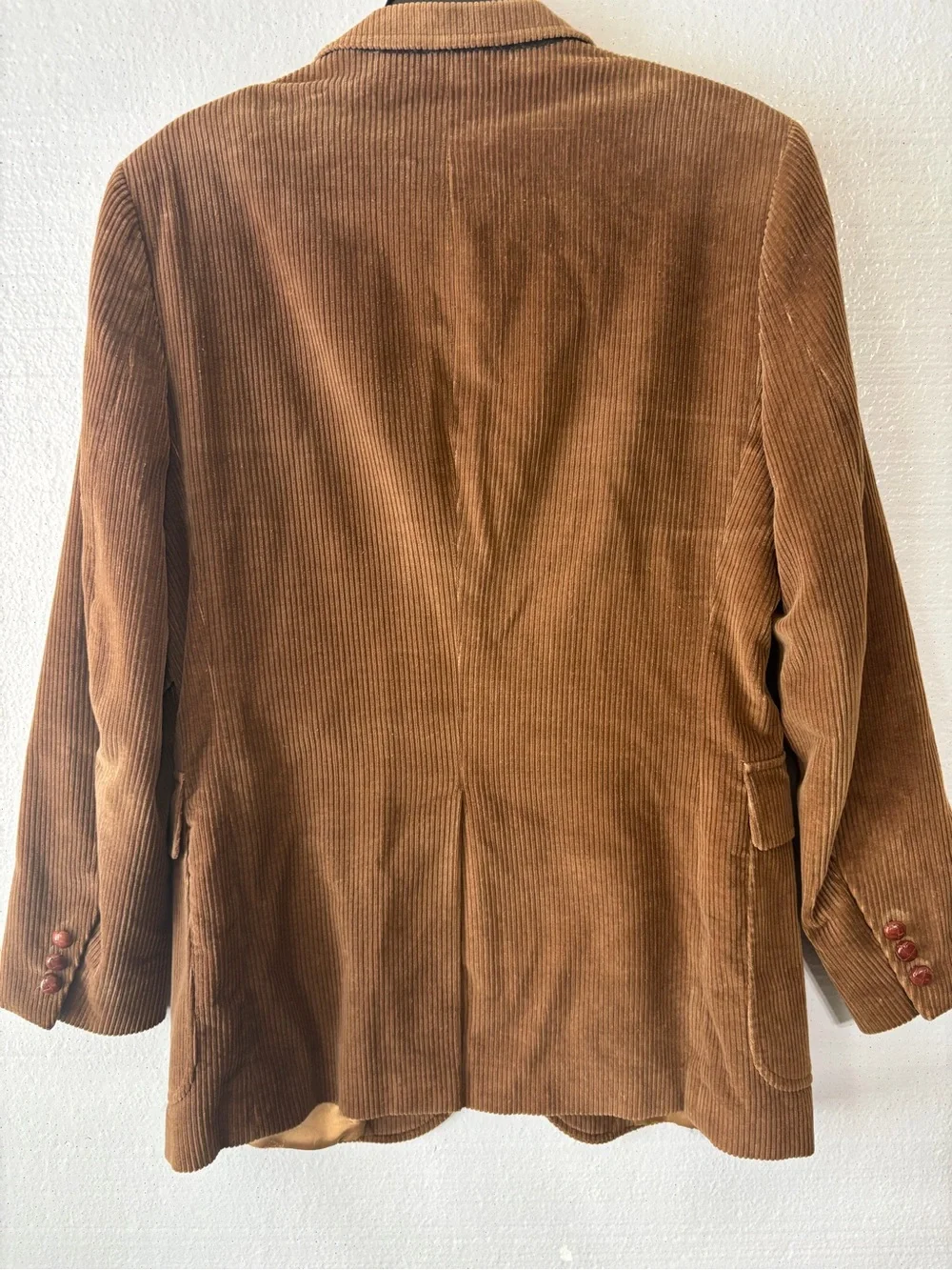 Vintage 90s Corduroy Blazer - Brown Oversized Sport Coat - Boyfriend Blazer - 40